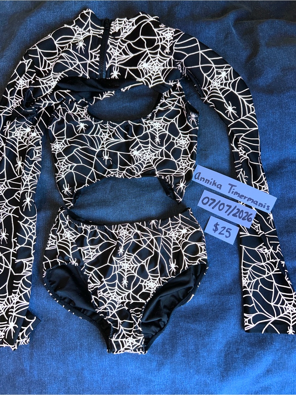 Dolls Kill Reflective Spiderweb Cutout set